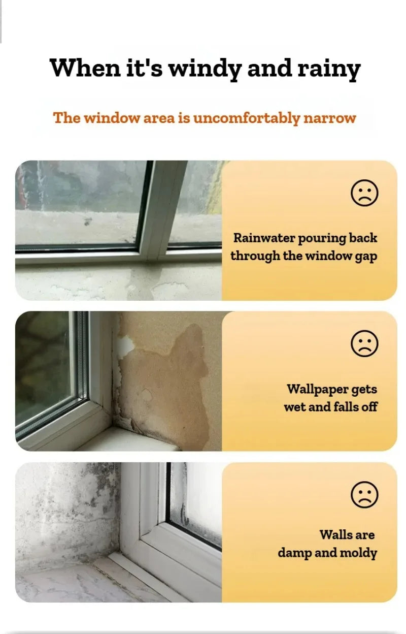 1.1m TPE Self Adhesive Sealing Strip Windproof Waterproof Soundproof Dustproof for Door Window Sliding Balcony Sealing Strips