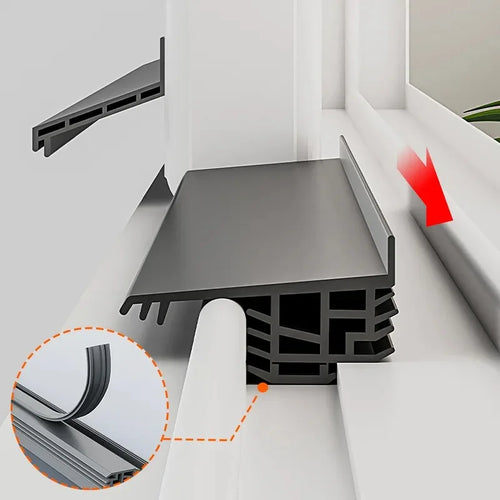 1.1m TPE Self Adhesive Sealing Strip Windproof Waterproof Soundproof Dustproof for Door Window Sliding Balcony Sealing Strips