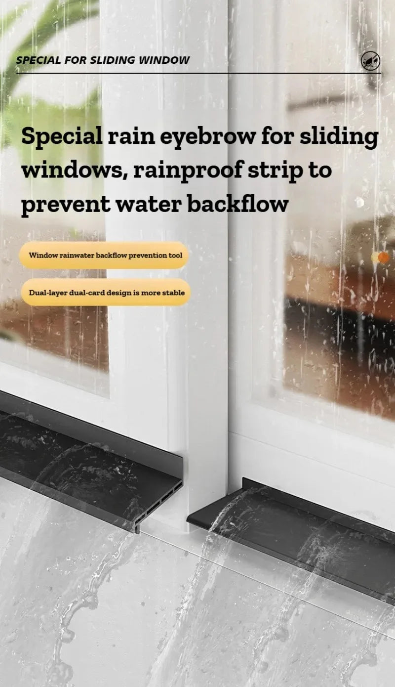 1.1m TPE Self Adhesive Sealing Strip Windproof Waterproof Soundproof Dustproof for Door Window Sliding Balcony Sealing Strips