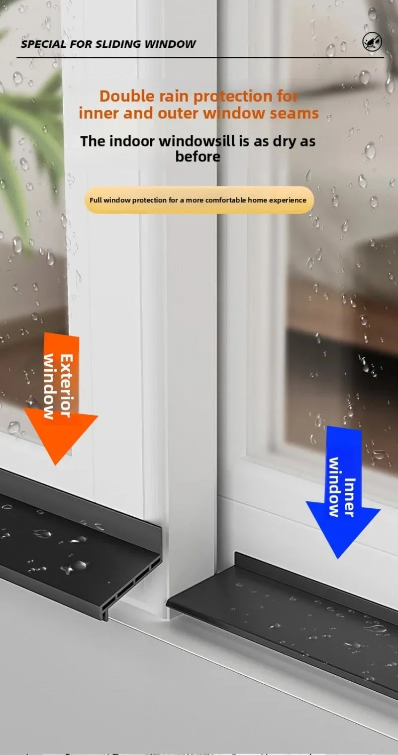 1.1m TPE Self Adhesive Sealing Strip Windproof Waterproof Soundproof Dustproof for Door Window Sliding Balcony Sealing Strips