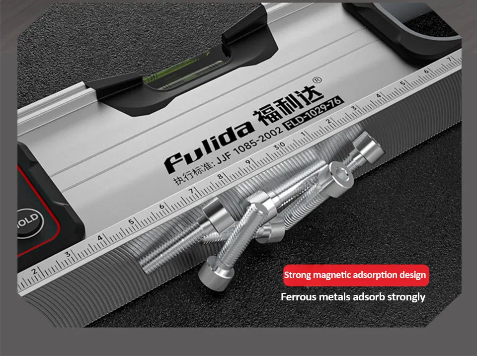 Digital Protractor Angle Finder Inclinometer Magnets Level Angle Slope 0-90 °Electronic Level Ruler  20-50MM with LED Display