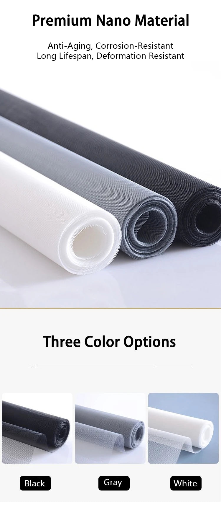 - Mosquito and Insect Protection, Breathable Ventilation, Suitable for Windows, Doors, and Balconies