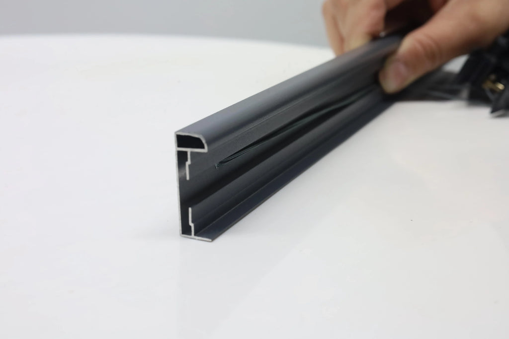 Custom Trackless Aluminum Frame Modern Honeycomb Curtain Sliding Door Darkening Privacy Resistant Washable