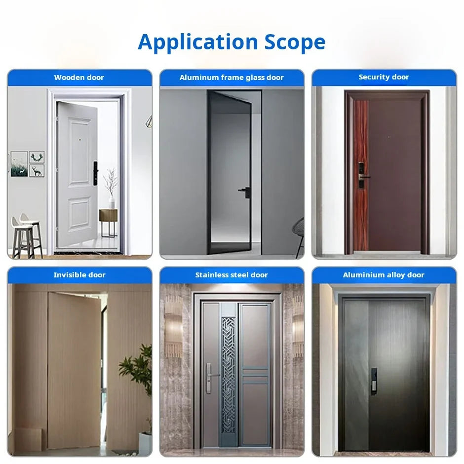 Concealed 3D Adjustable Hinge Page Single-sided Non Slotted Invisible Door Aluminum Wooden Door With Internal  External Hinges