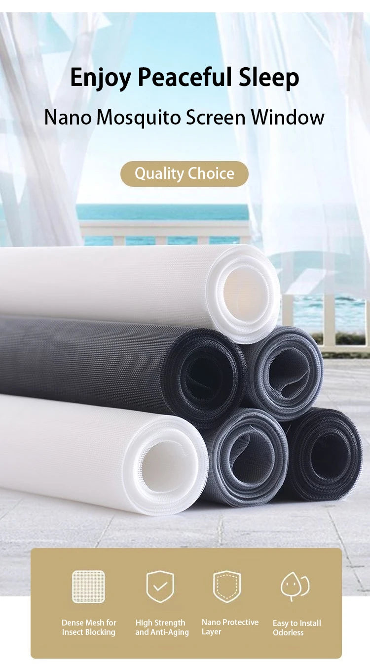 - Mosquito and Insect Protection, Breathable Ventilation, Suitable for Windows, Doors, and Balconies