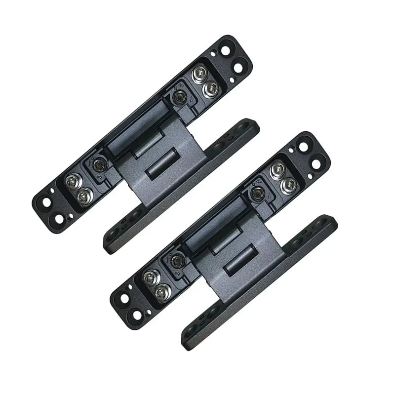Concealed 3D Adjustable Hinge Page Single-sided Non Slotted Invisible Door Aluminum Wooden Door With Internal  External Hinges
