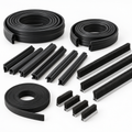 איור המחשה של אטם EPDM לפרופילי אלומיניום, אינו צילום מוצר אמיתי